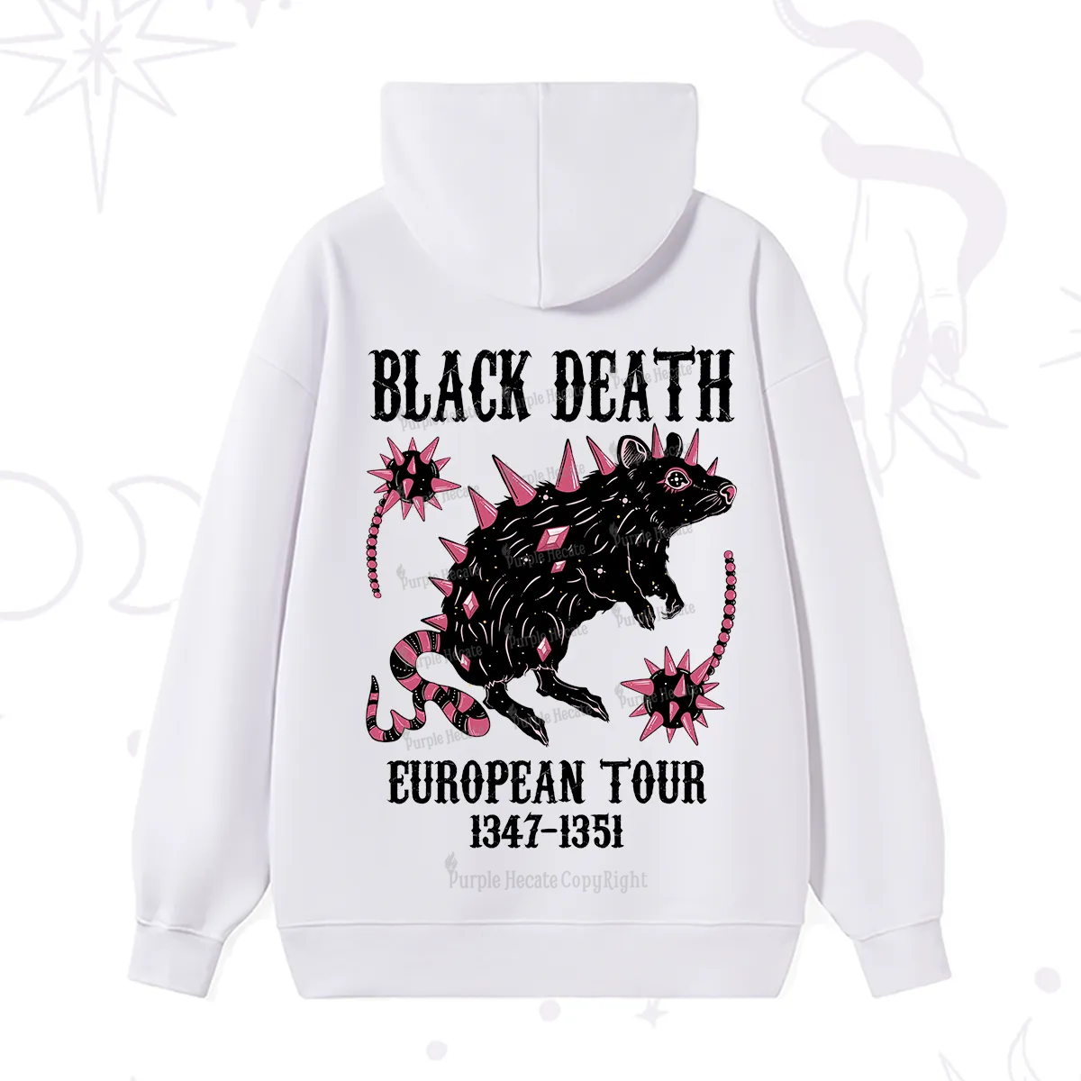 Purplehecate Black Death Hoodie