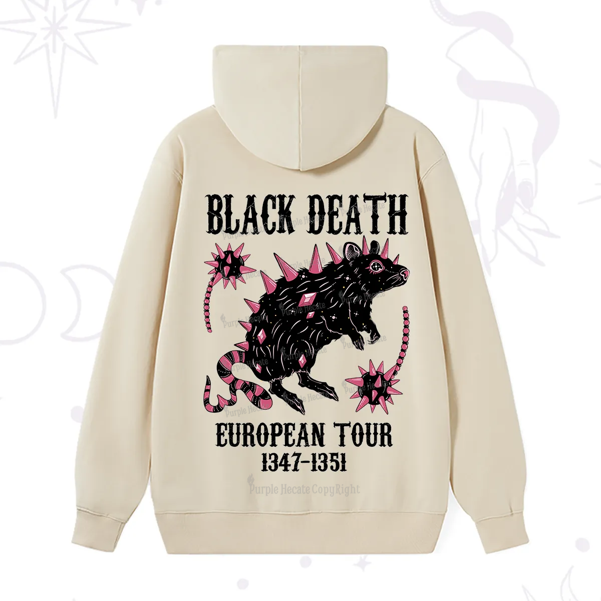 Purplehecate Black Death Hoodie