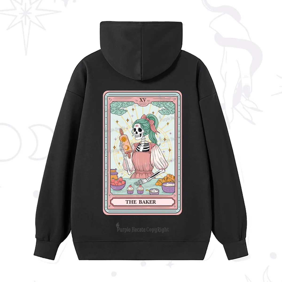 Purplehecate The Bakery Tarot Card Hoodie