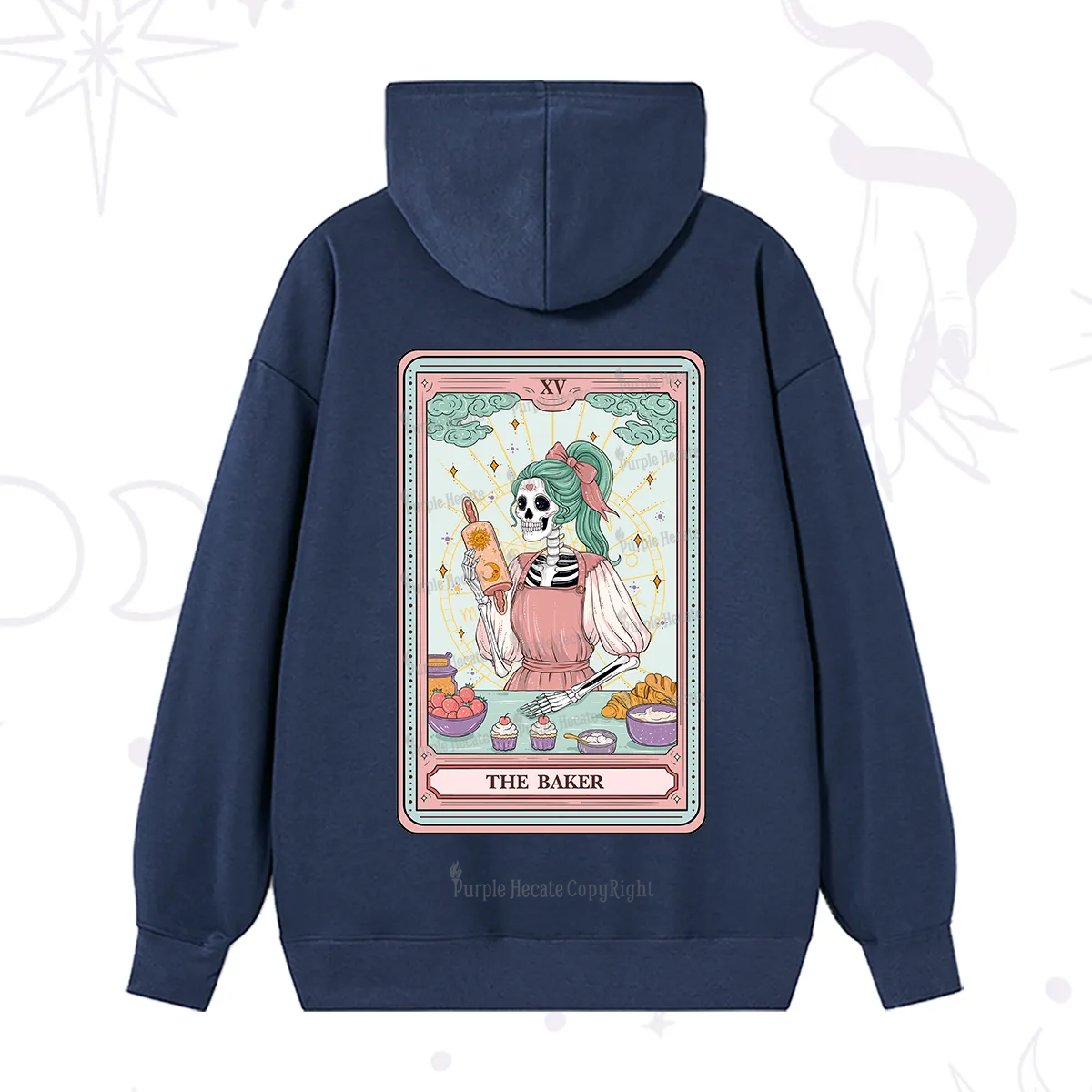 Purplehecate The Bakery Tarot Card Hoodie