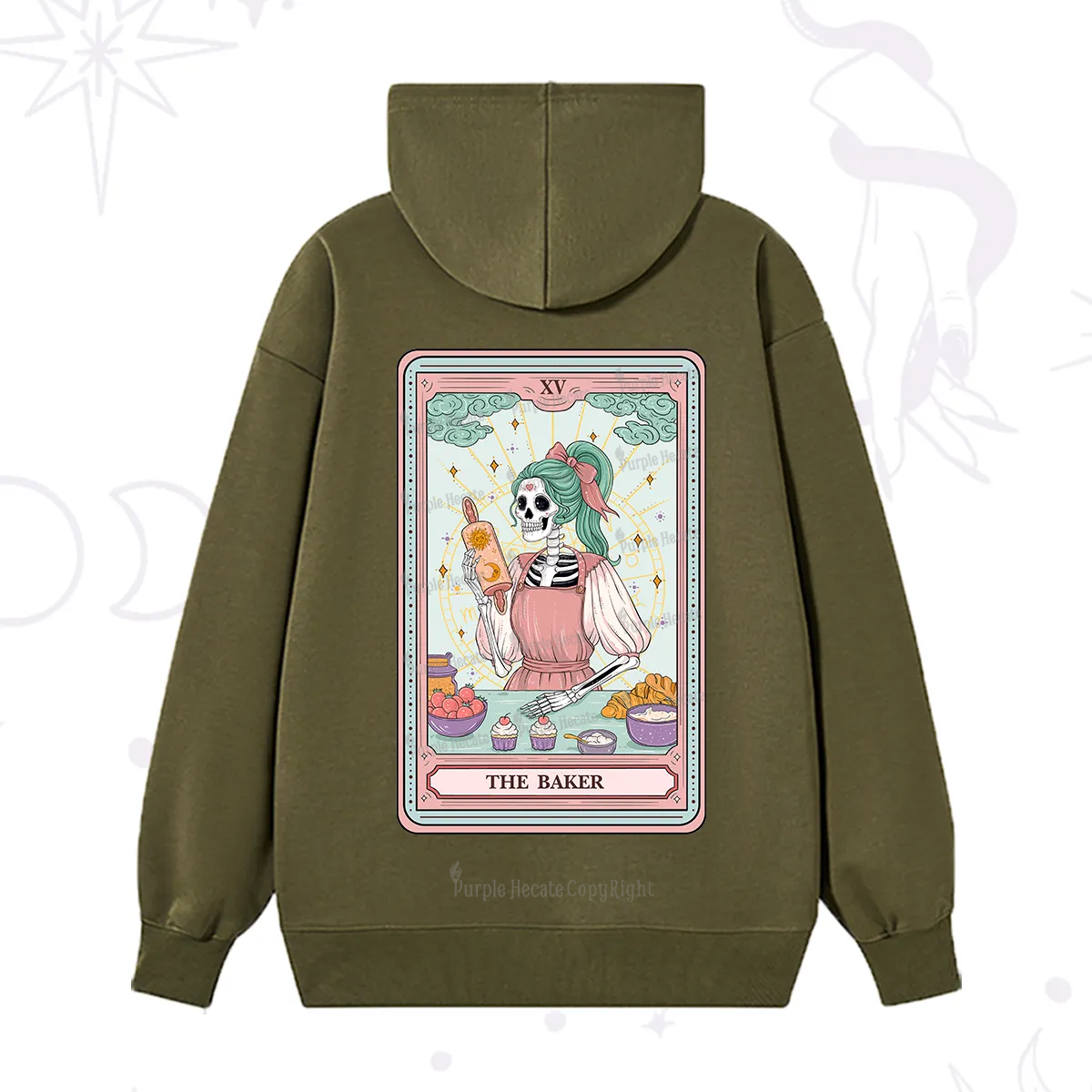 Purplehecate The Bakery Tarot Card Hoodie