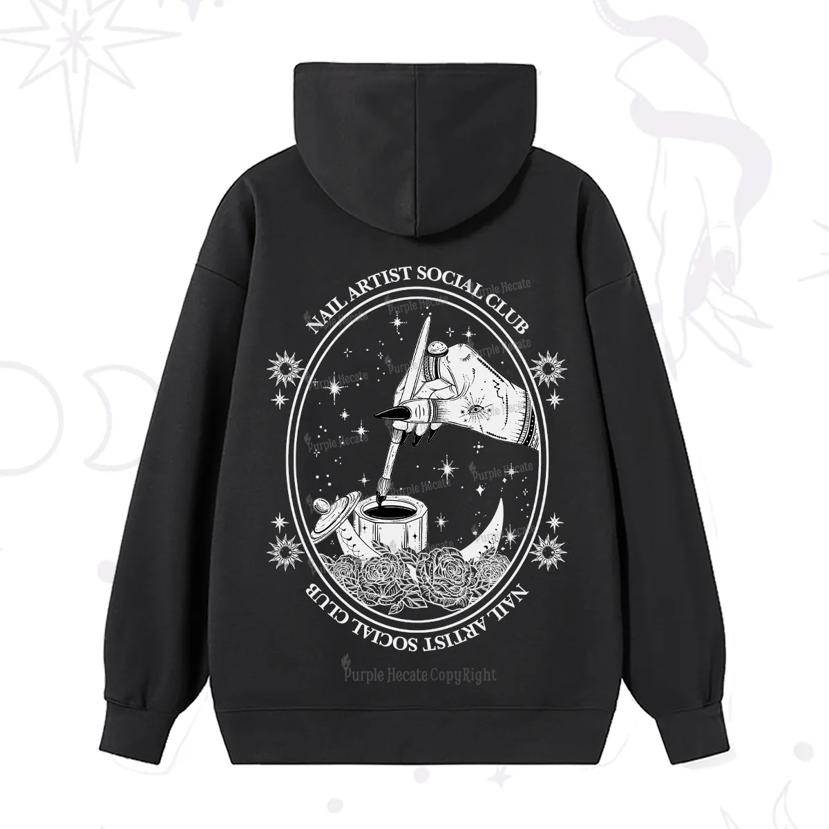 Purplehecate Nail Artist Social Club Hoodie