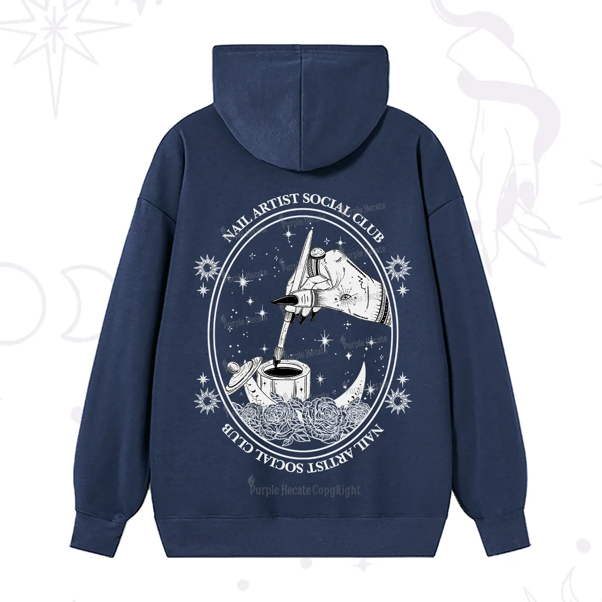 Purplehecate Nail Artist Social Club Hoodie