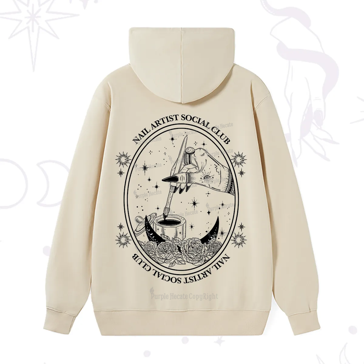 Purplehecate Nail Artist Social Club Hoodie
