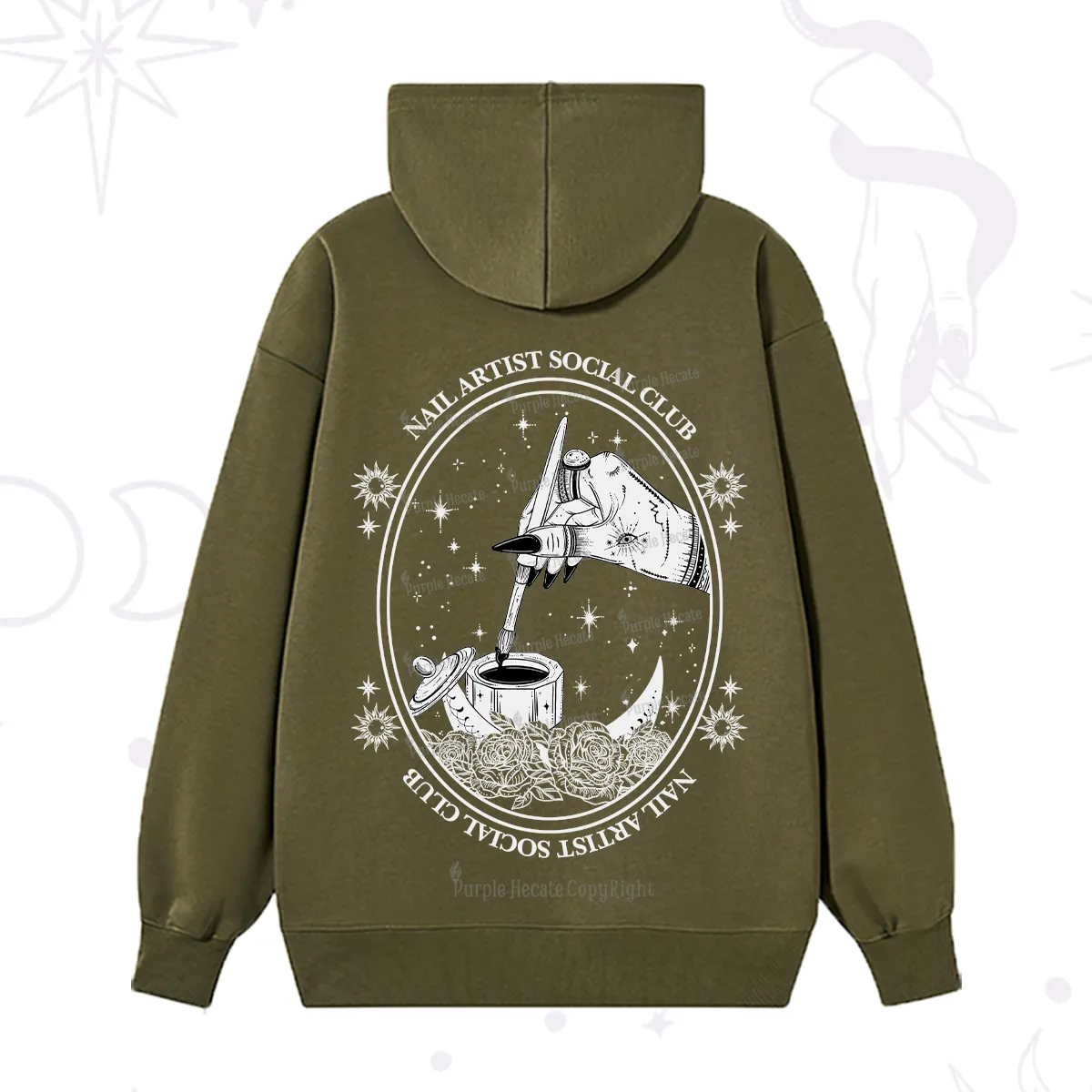 Purplehecate Nail Artist Social Club Hoodie