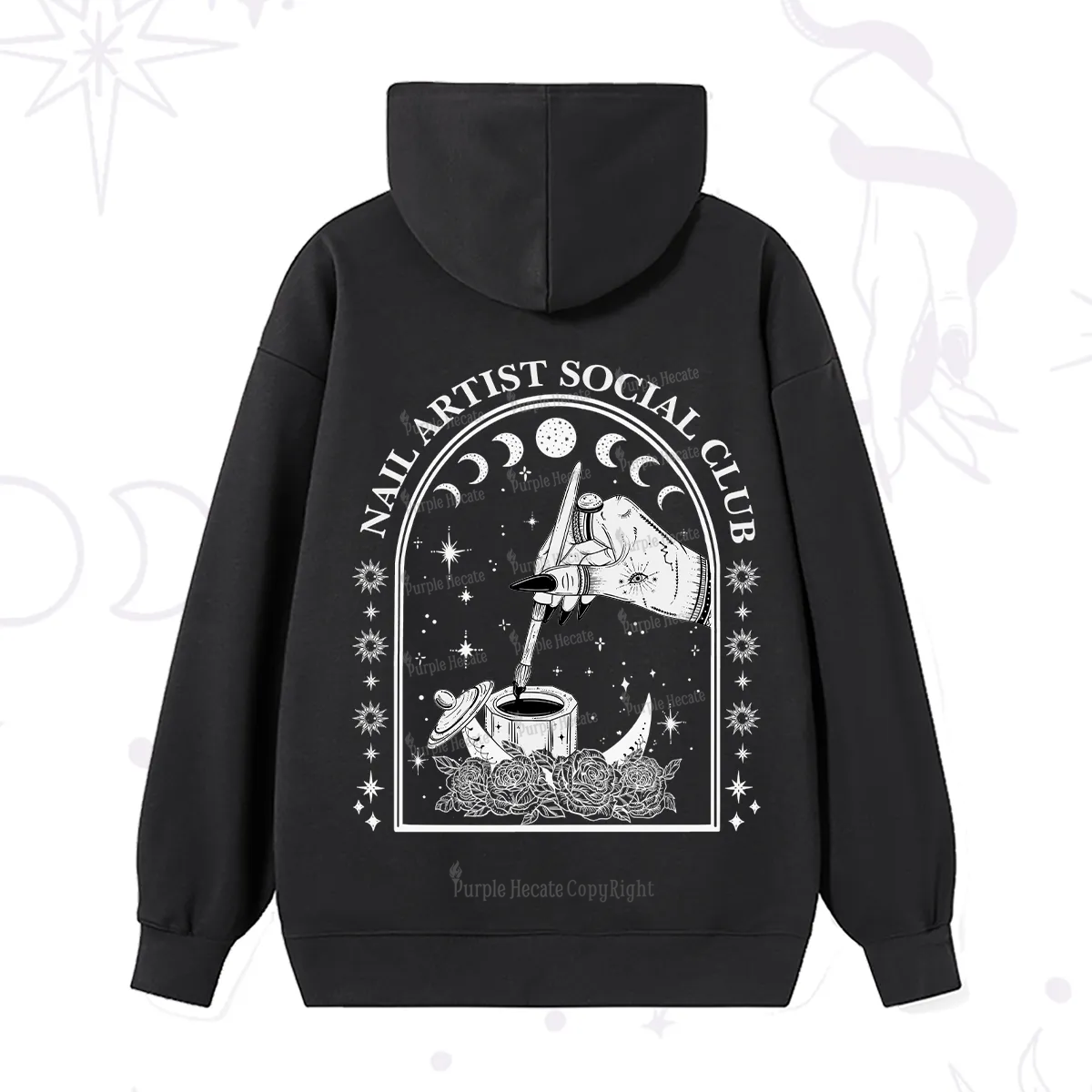 Purplehecate Nail Artist Club Collective Hoodie