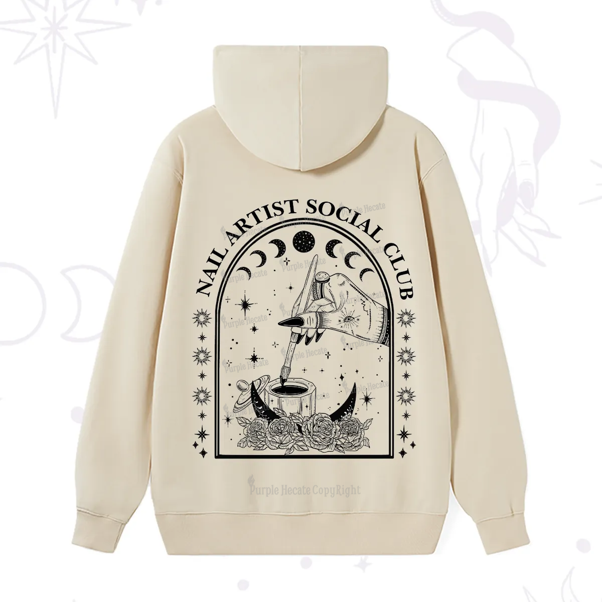 Purplehecate Nail Artist Club Collective Hoodie