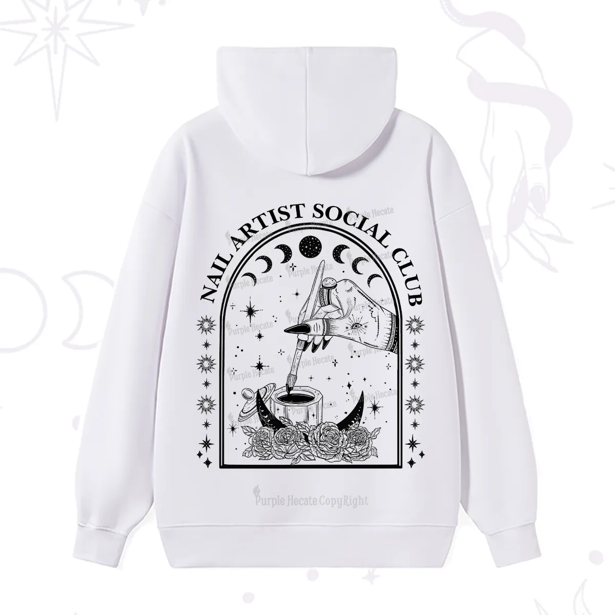 Purplehecate Nail Artist Club Collective Hoodie