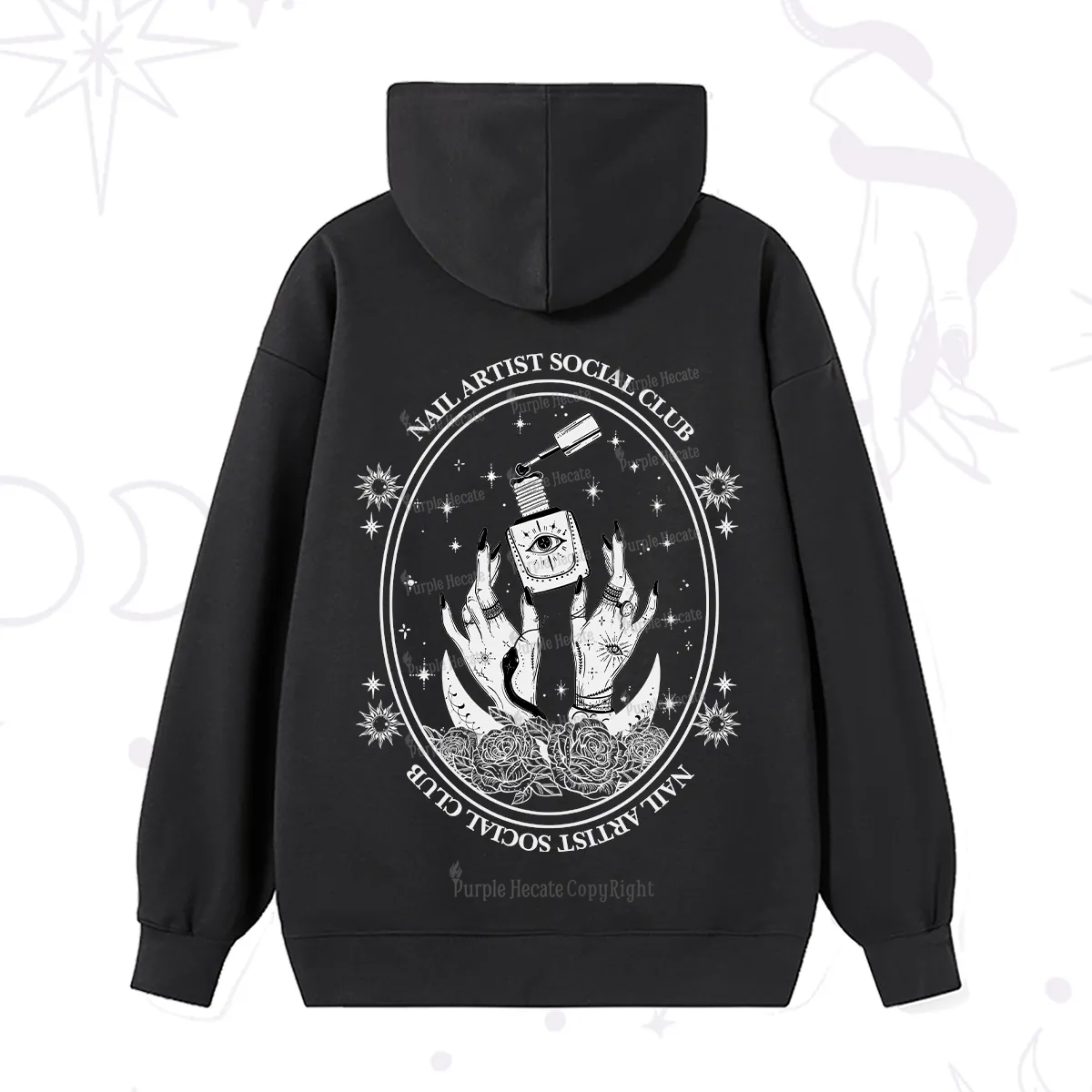 Purplehecate Nail Artist Club Hoodie
