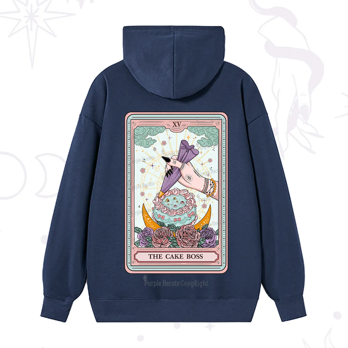 Purplehecate The Cake Boss Tarot Card Hoodie