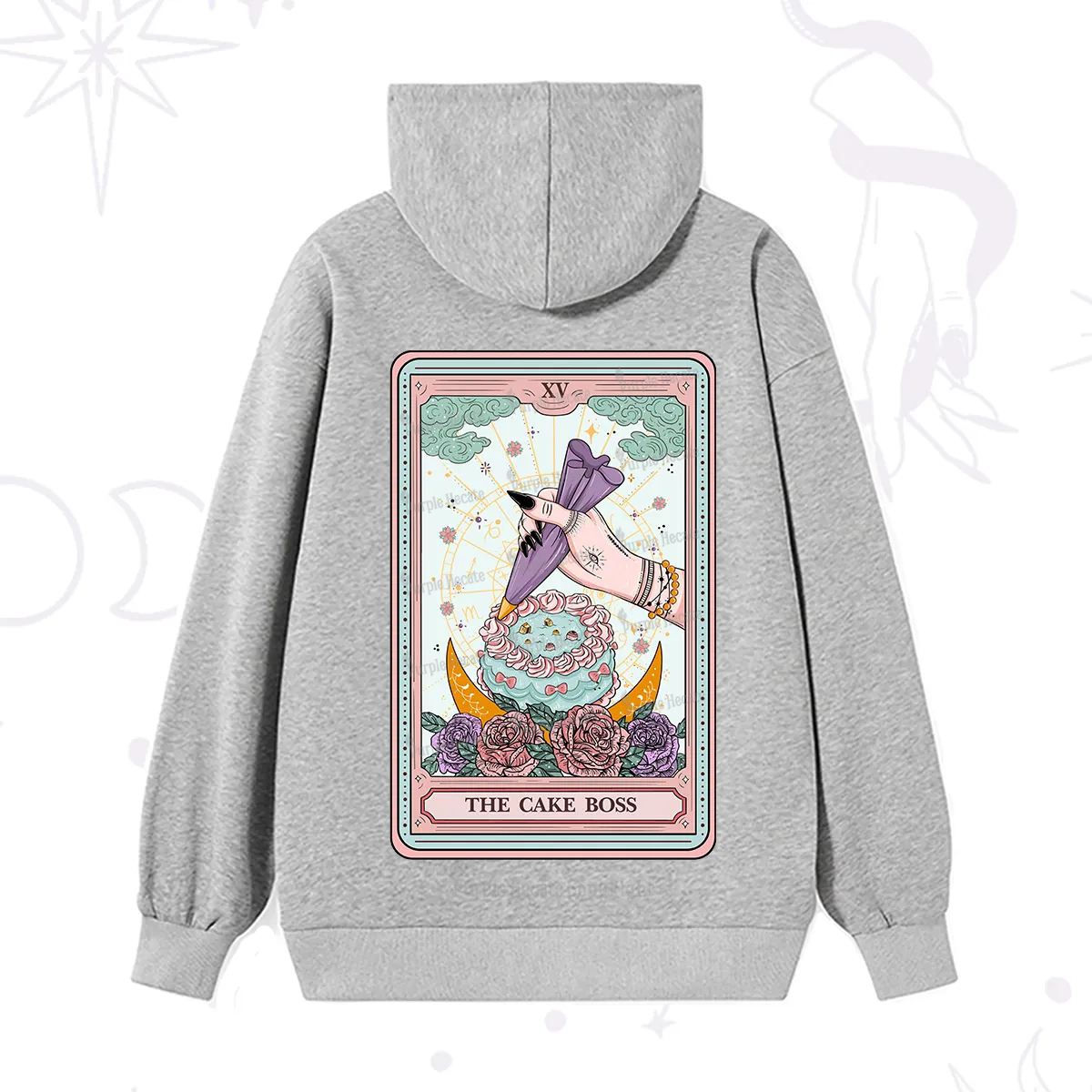 Purplehecate The Cake Boss Tarot Card Hoodie