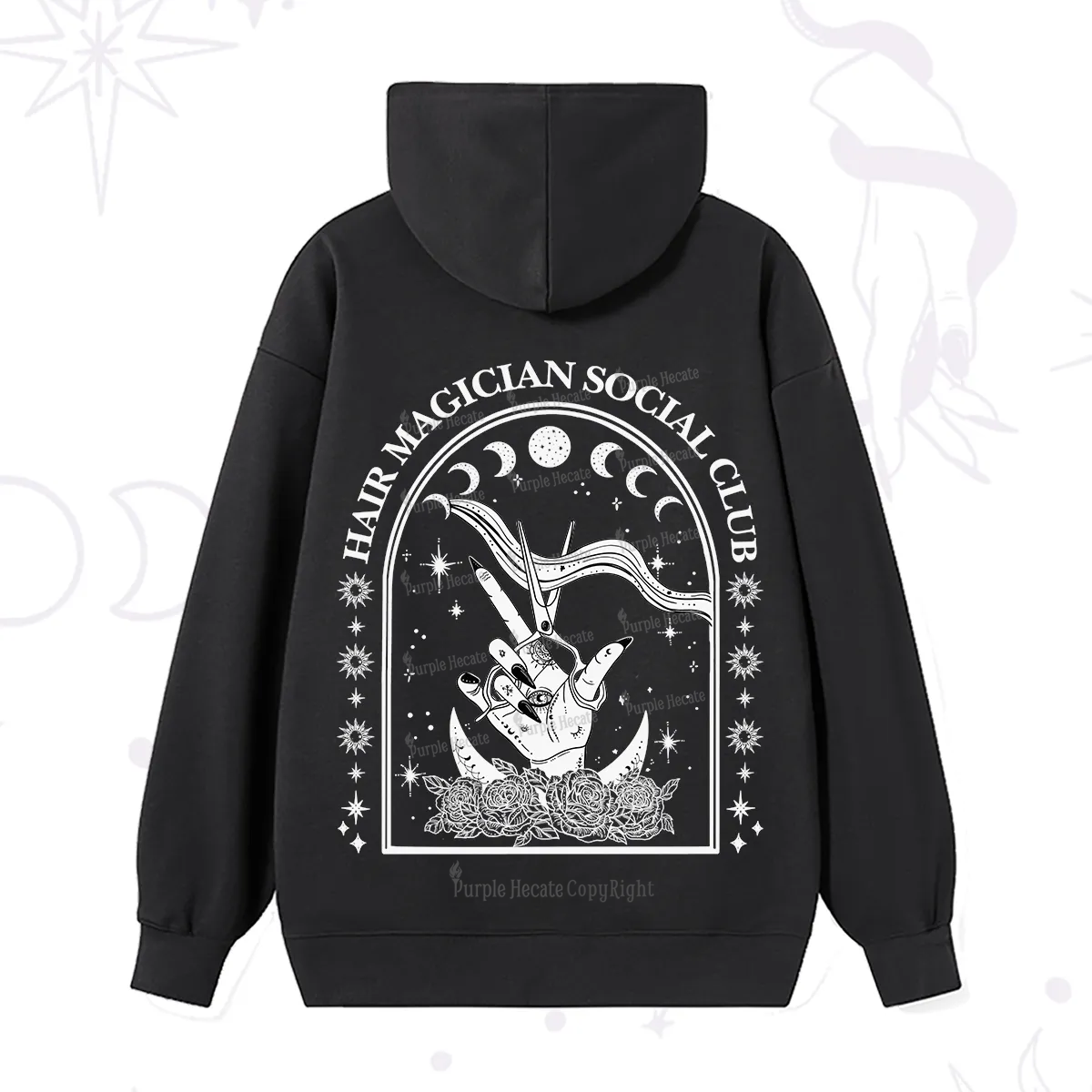 Purplehecate Hair Magician Social Club Collective Hoodie