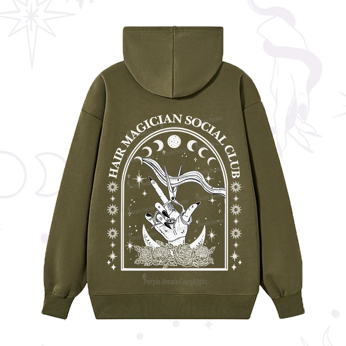 Purplehecate Hair Magician Social Club Collective Hoodie