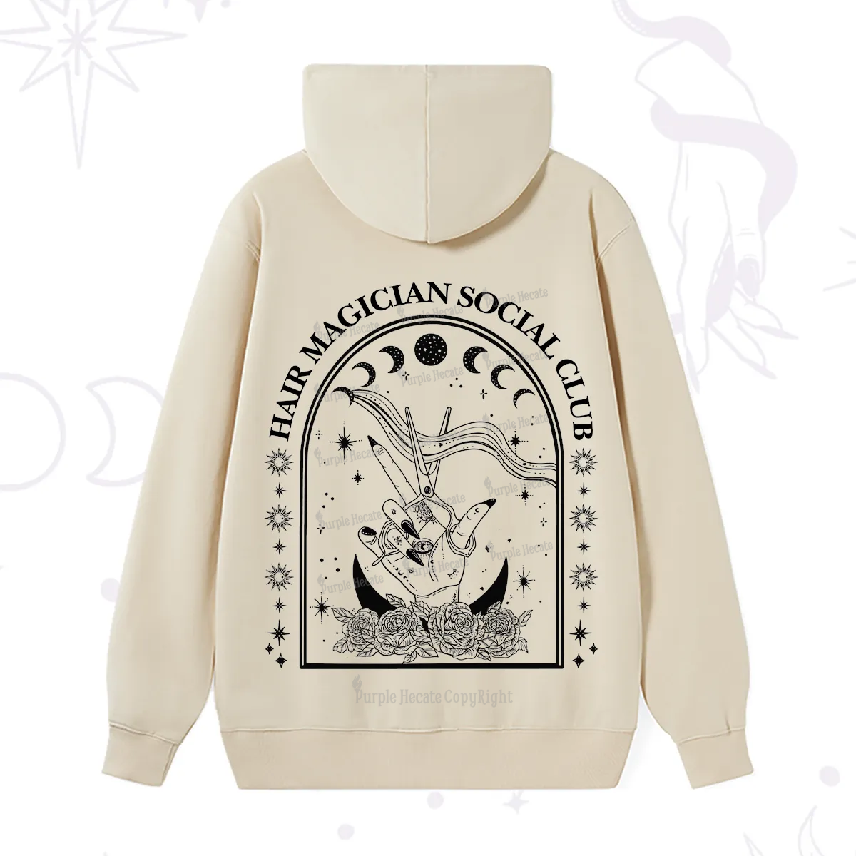 Purplehecate Hair Magician Social Club Collective Hoodie