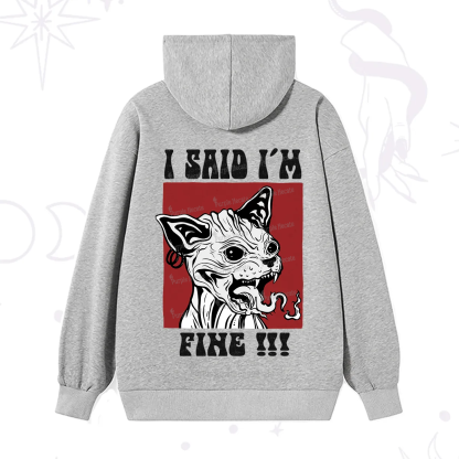 Purplehecate Angry Cat Hoodie