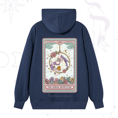 Purplehecate The Aerial Hoop Star Tarot Card Hoodie