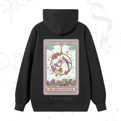 Purplehecate The Aerial Hoop Star Tarot Card Hoodie