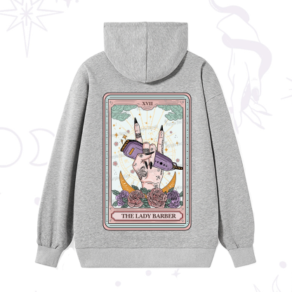 Purplehecate The Lady Barber Tarot Card Hoodie