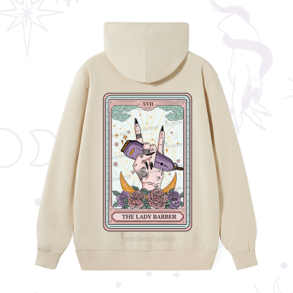 Purplehecate The Lady Barber Tarot Card Hoodie