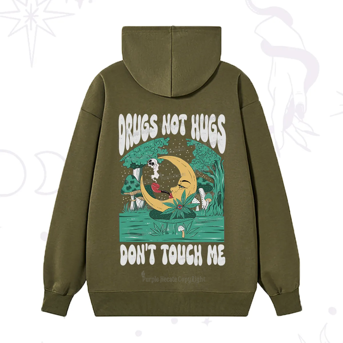 Purplehecate Weed Be Sarcastic Hoodie