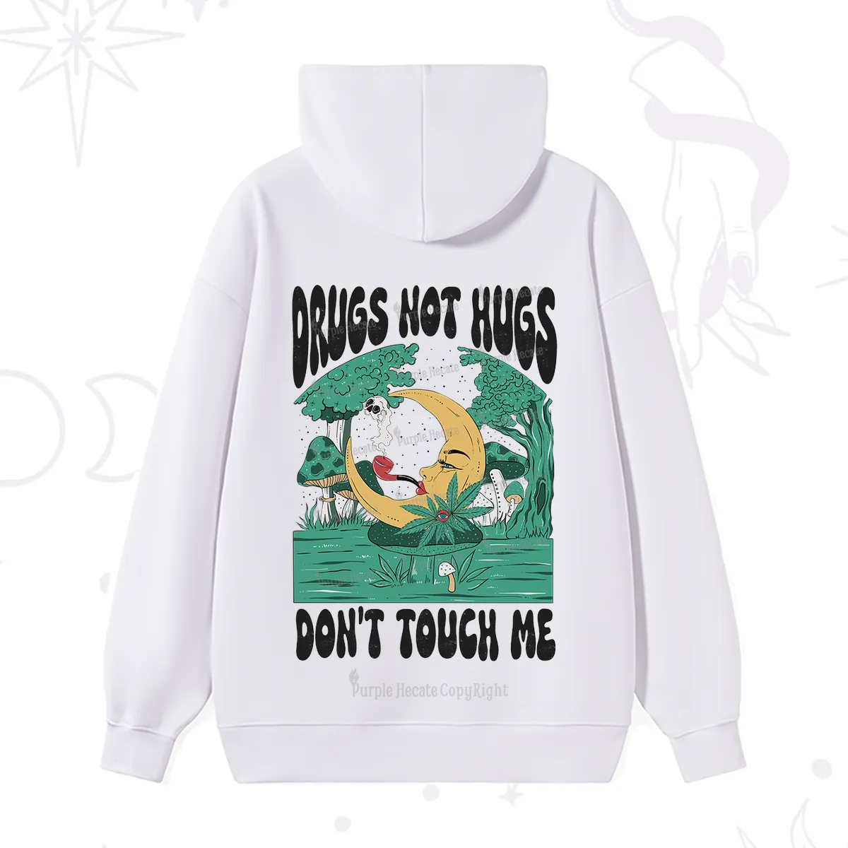 Purplehecate Weed Be Sarcastic Hoodie