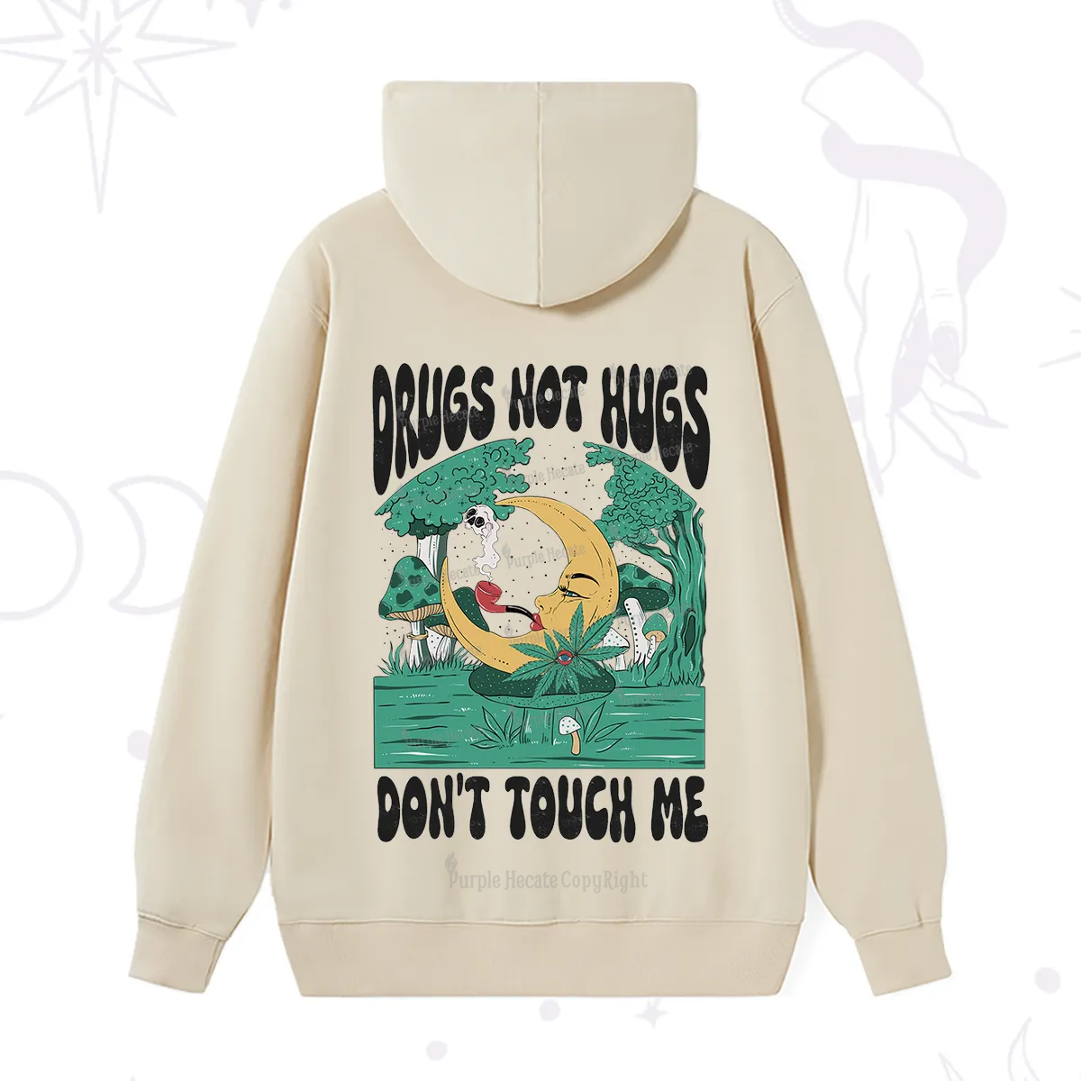 Purplehecate Weed Be Sarcastic Hoodie