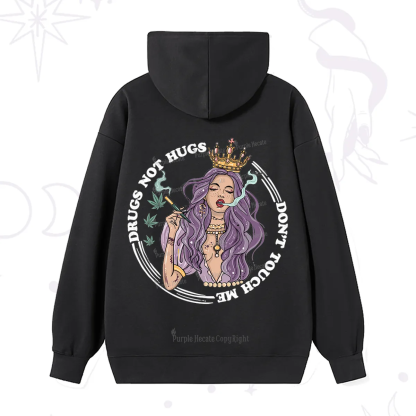 Purplehecate Drugs Not Hugs Don't Touch Me Hoodie