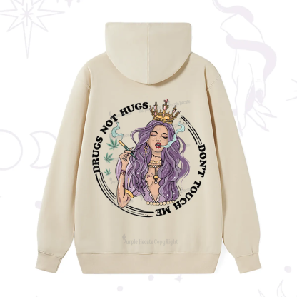 Purplehecate Drugs Not Hugs Don't Touch Me Hoodie