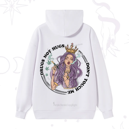 Purplehecate Drugs Not Hugs Don't Touch Me Hoodie