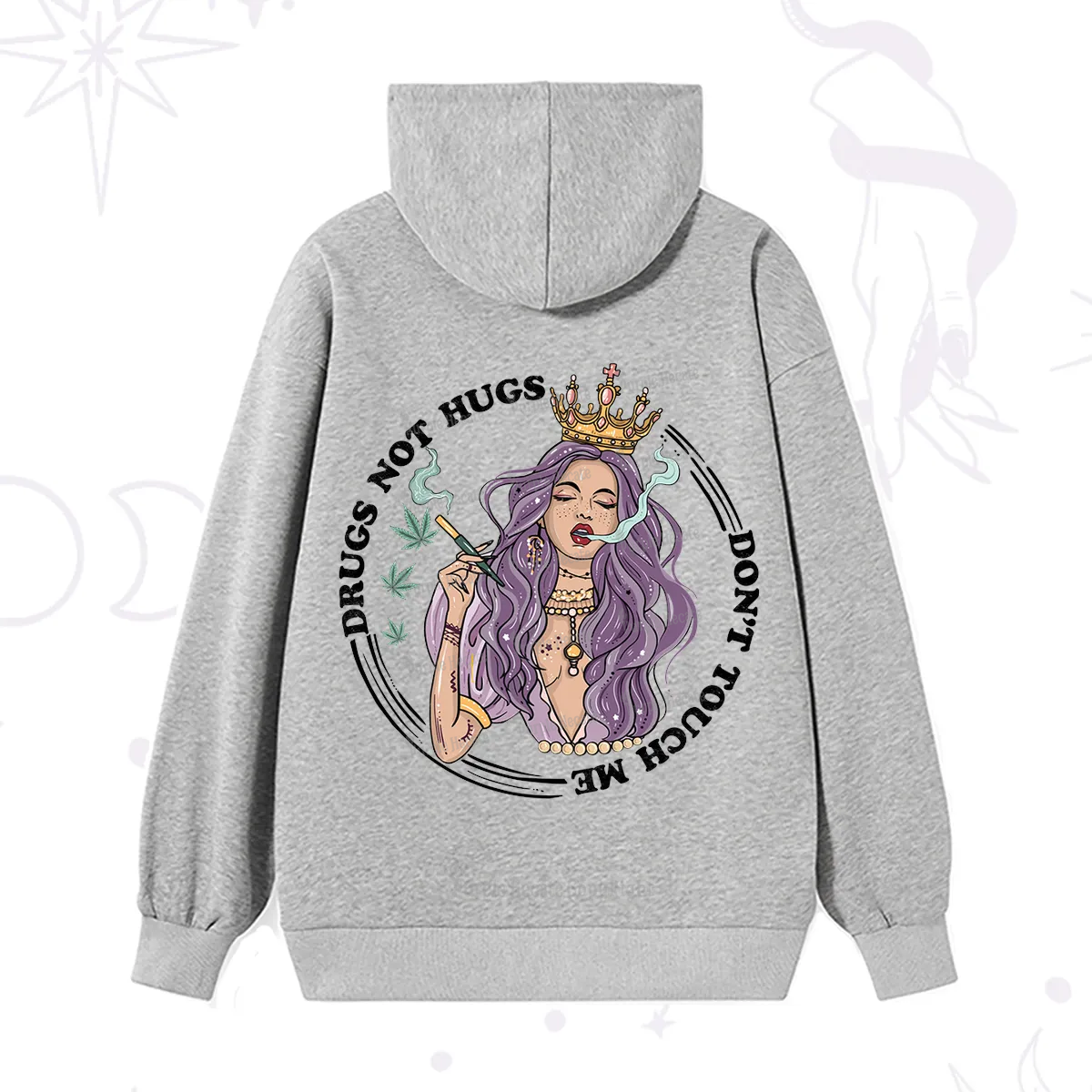Purplehecate Drugs Not Hugs Don't Touch Me Hoodie