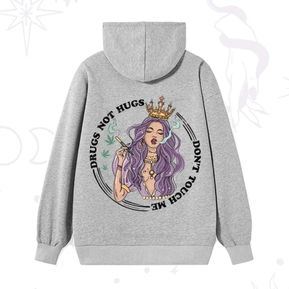 Purplehecate Drugs Not Hugs Don't Touch Me Hoodie