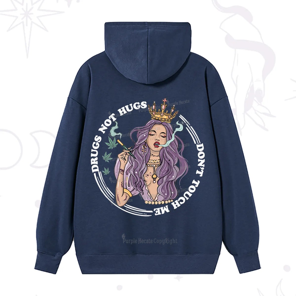 Purplehecate Drugs Not Hugs Don't Touch Me Hoodie