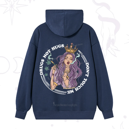 Purplehecate Drugs Not Hugs Don't Touch Me Hoodie
