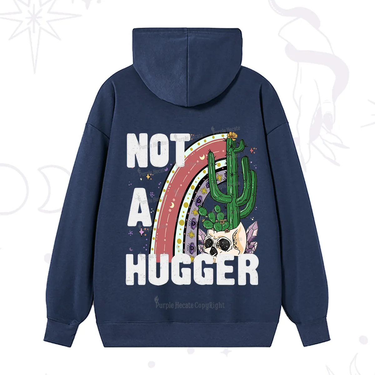 Purplehecate Not A Hugger Hoodie