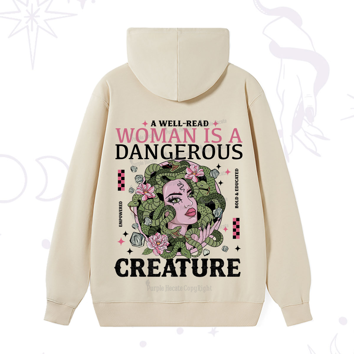 Purplehecate A Well Read Woman Is A Dangerous Hoodie