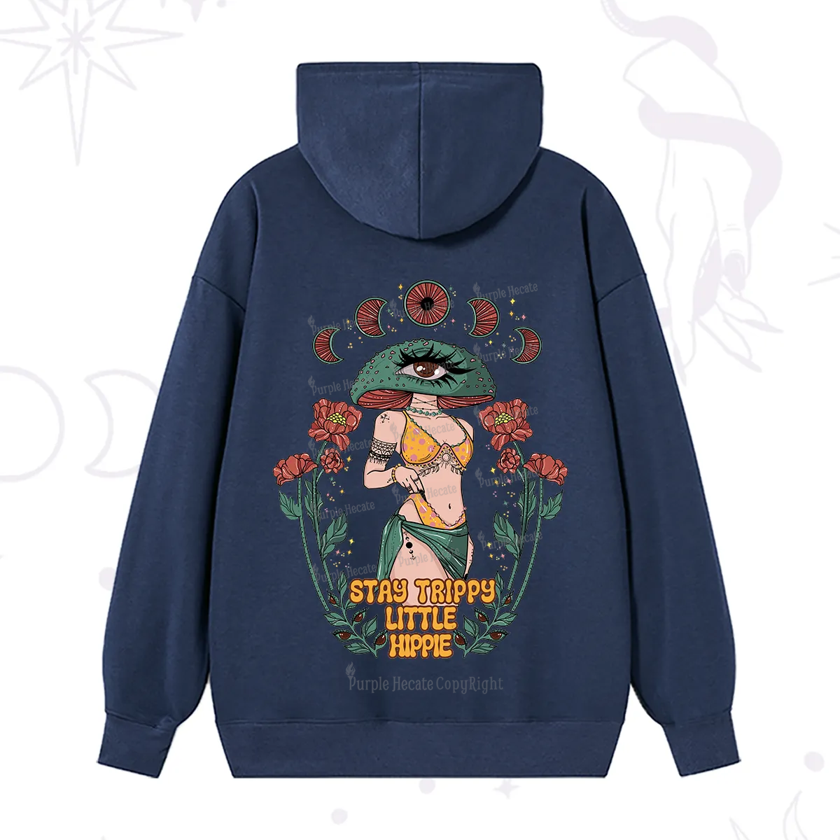 Purplehecate Stay Trippy Little Hippie Hoodie
