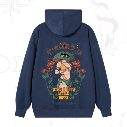 Purplehecate Stay Trippy Little Hippie Hoodie