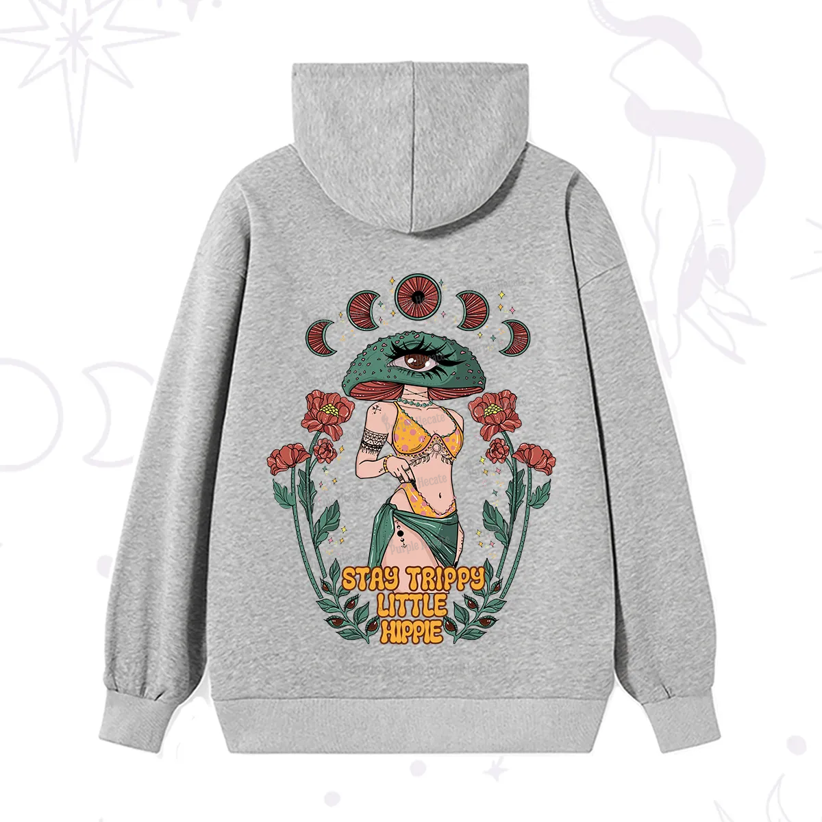 Purplehecate Stay Trippy Little Hippie Hoodie
