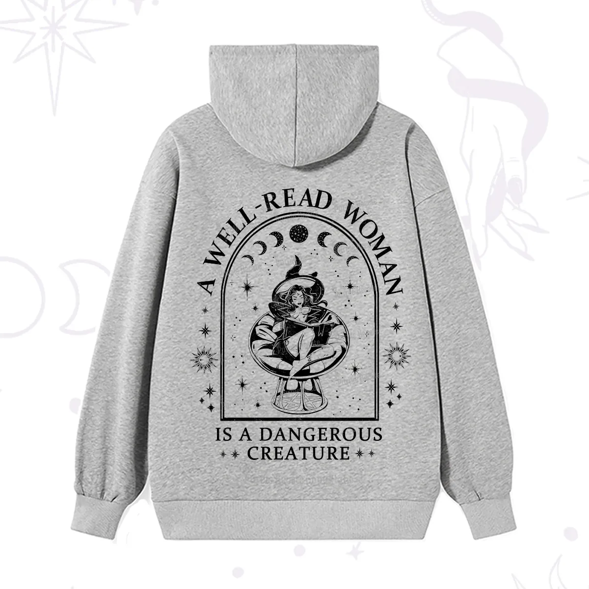 Purplehecate A Well Read Woman Bookish Hoodie