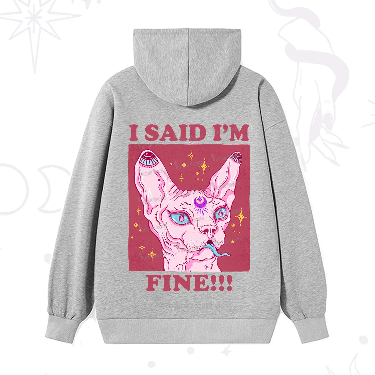 Purplehecate I Said I'm Fine Hoodie