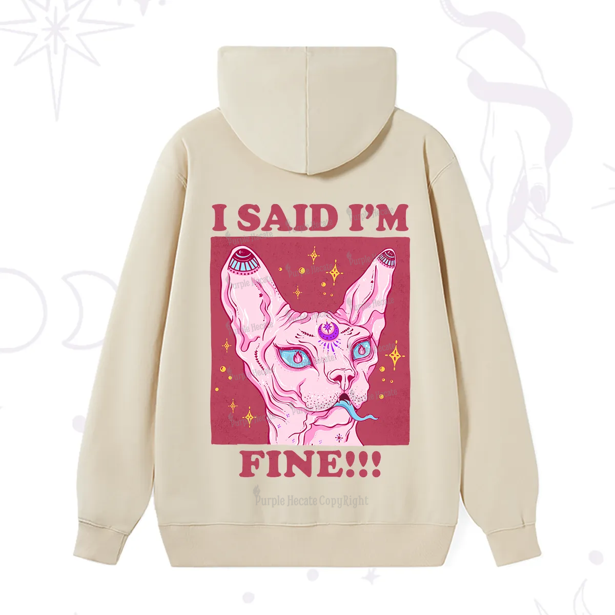 Purplehecate I Said I'm Fine Hoodie