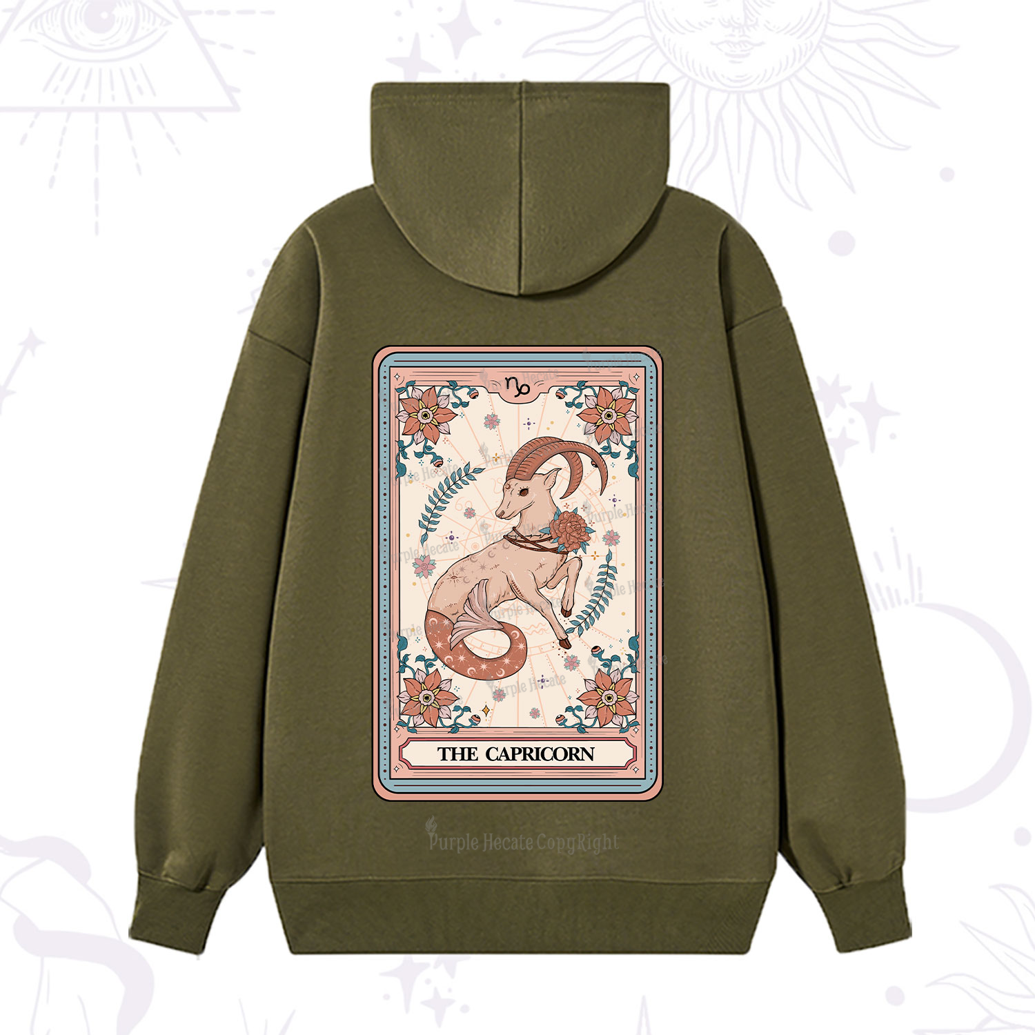 Purplehecate The Capricorn Tarot Card Hoodie