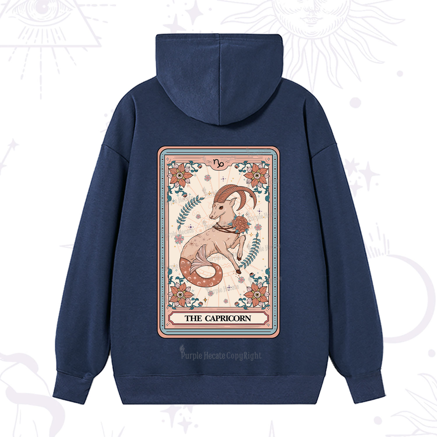 Purplehecate The Capricorn Tarot Card Hoodie