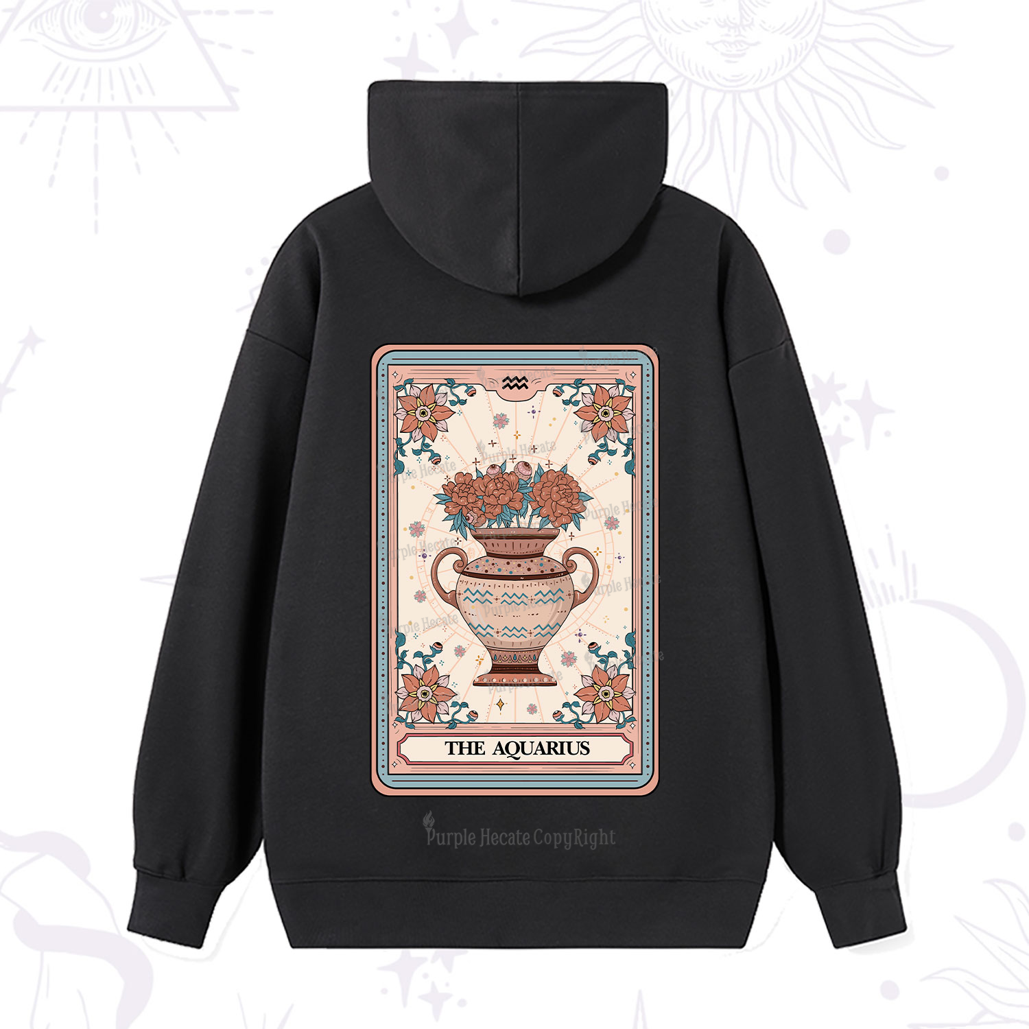 Purplehecate The Aquarius Tarot Card Hoodie