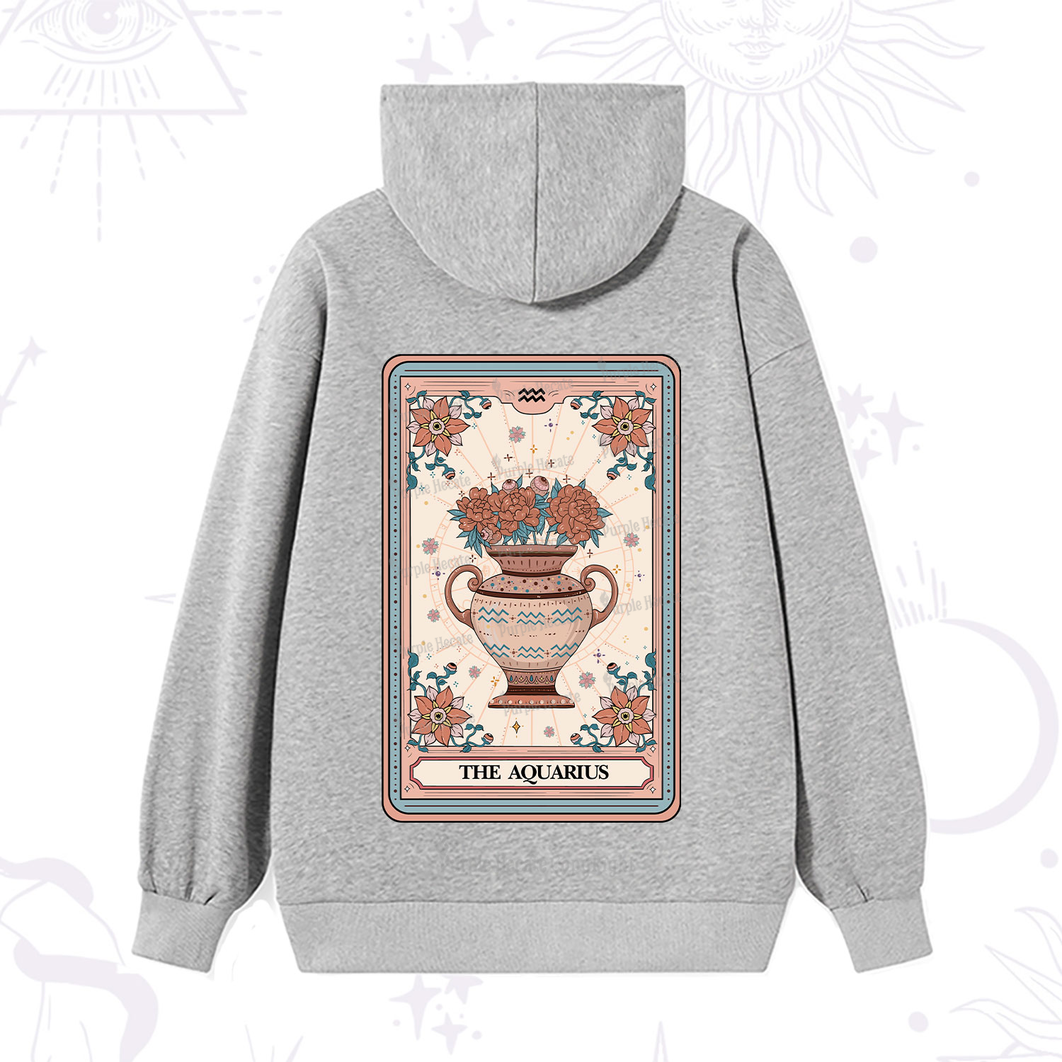 Purplehecate The Aquarius Tarot Card Hoodie