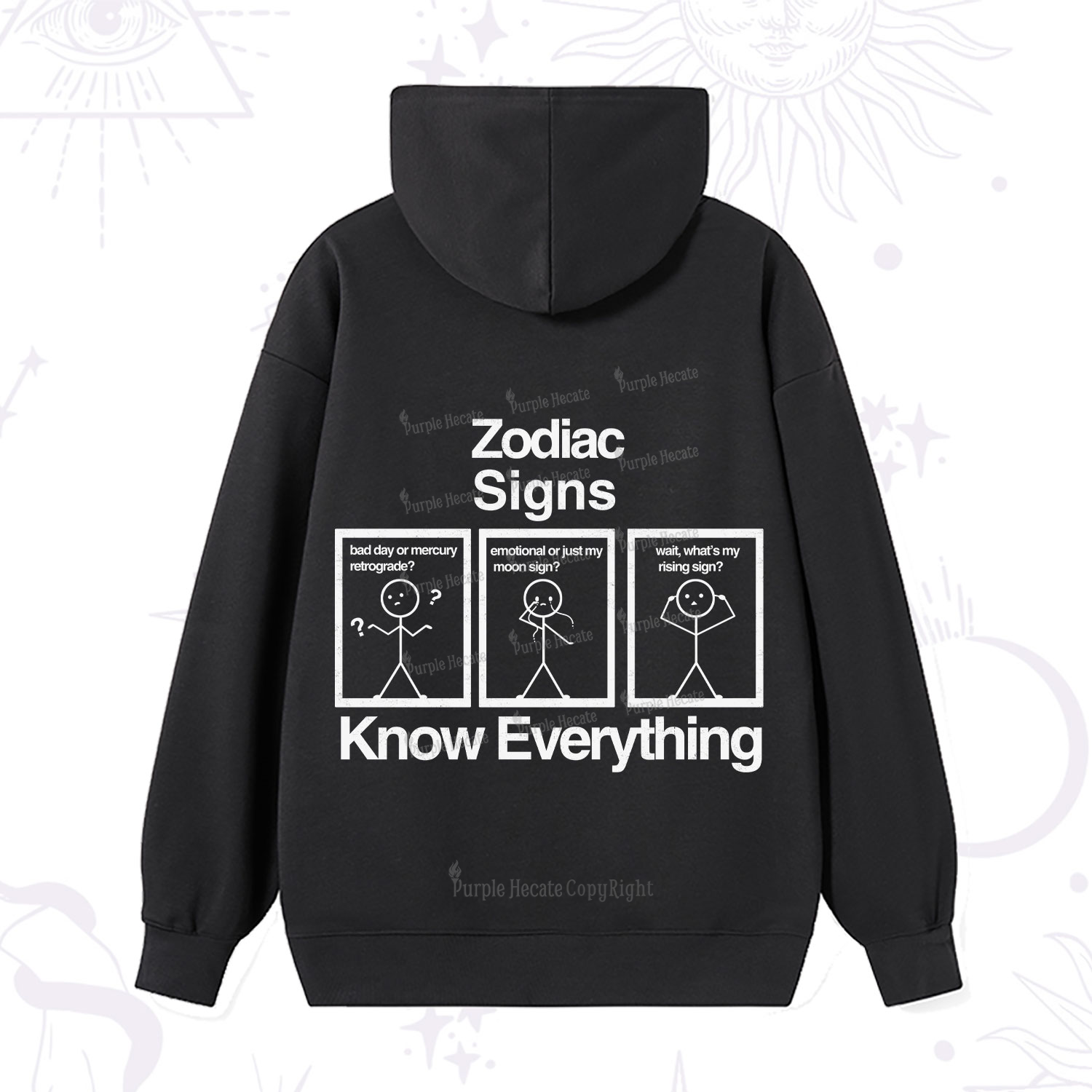 Purplehecate Zodiac Signs Know Everything Hoodie