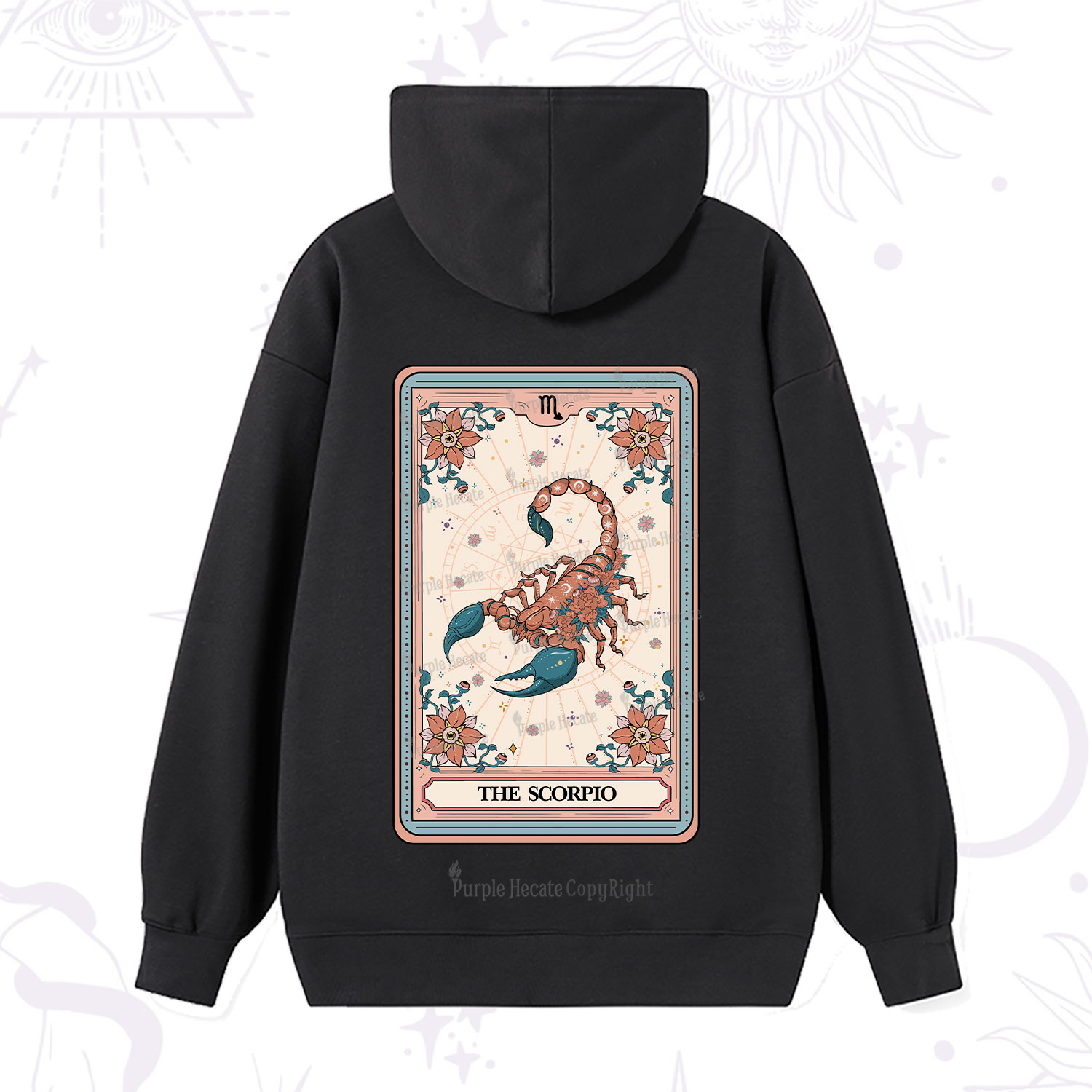Purplehecate The Scorpio Tarot Card Hoodie