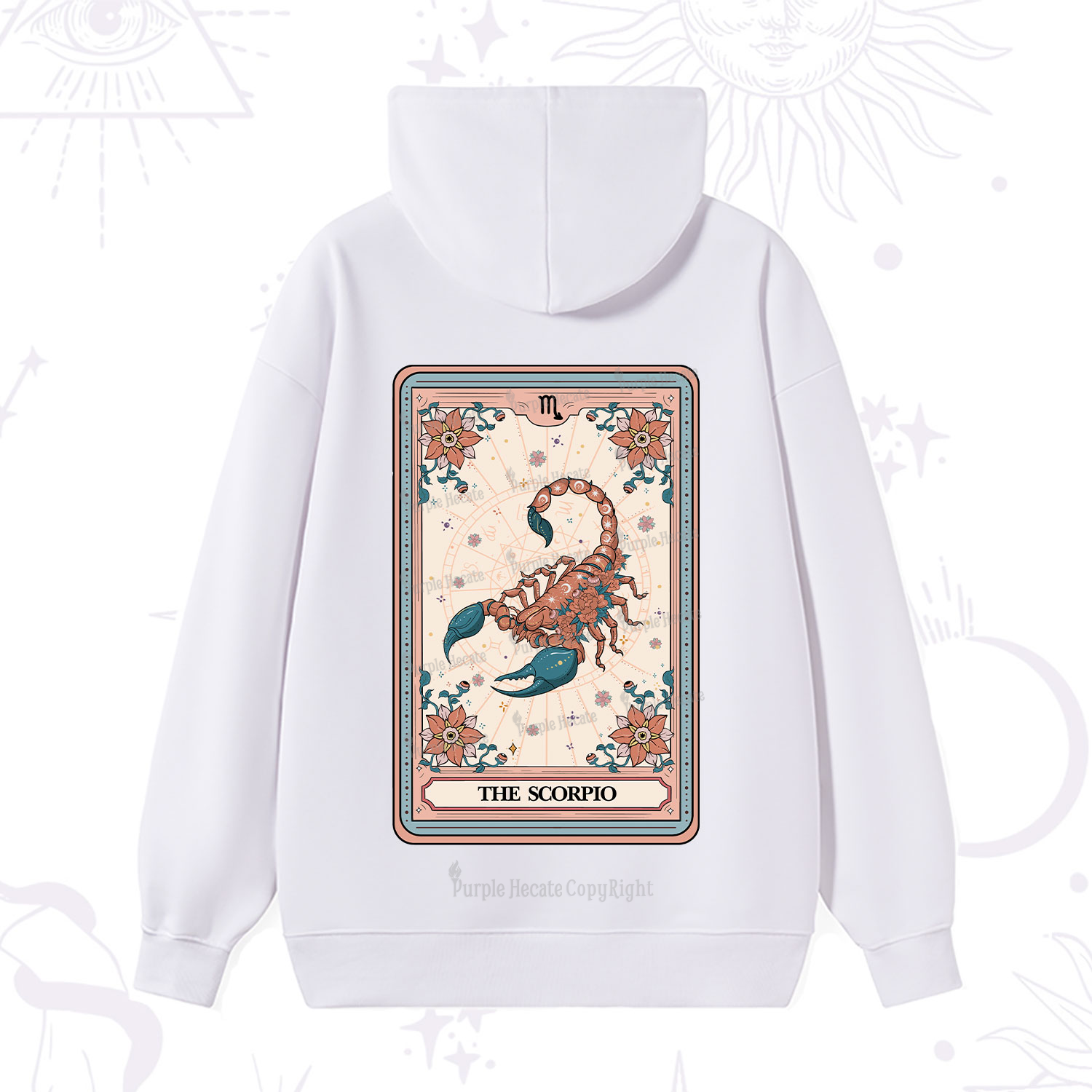 Purplehecate The Scorpio Tarot Card Hoodie