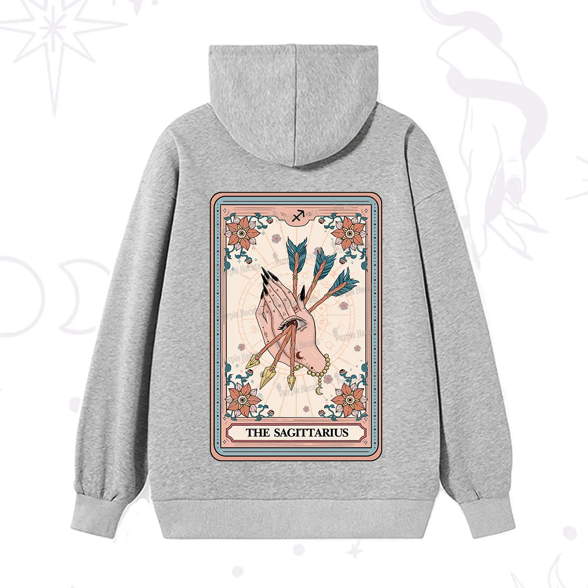 Purplehecate The Sagittarius Tarot Card Hoodie