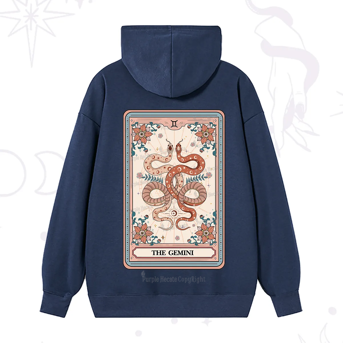 Purplehecate The Gemini Tarot Card Hoodie